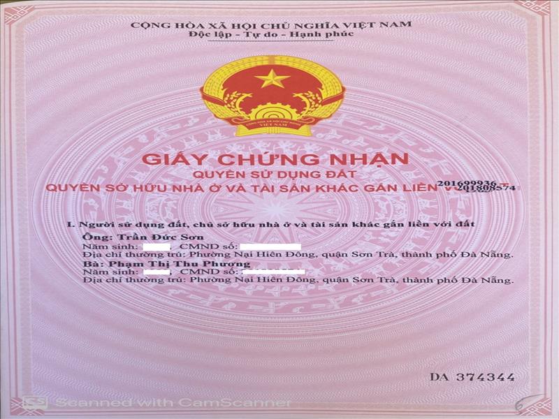 Bán đất 2MT đường Nguyễn Thành Ý, Q Hải Châu, 90m2 giá 5,3 tỷ TL